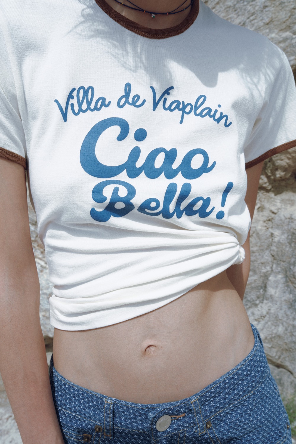 Via Ciao bella T-shirt (Ivory)