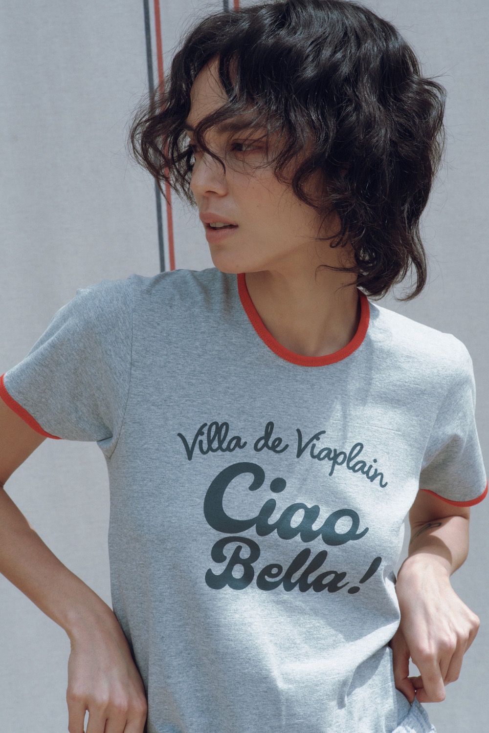 Via Ciao bella T-shirt (Gray)