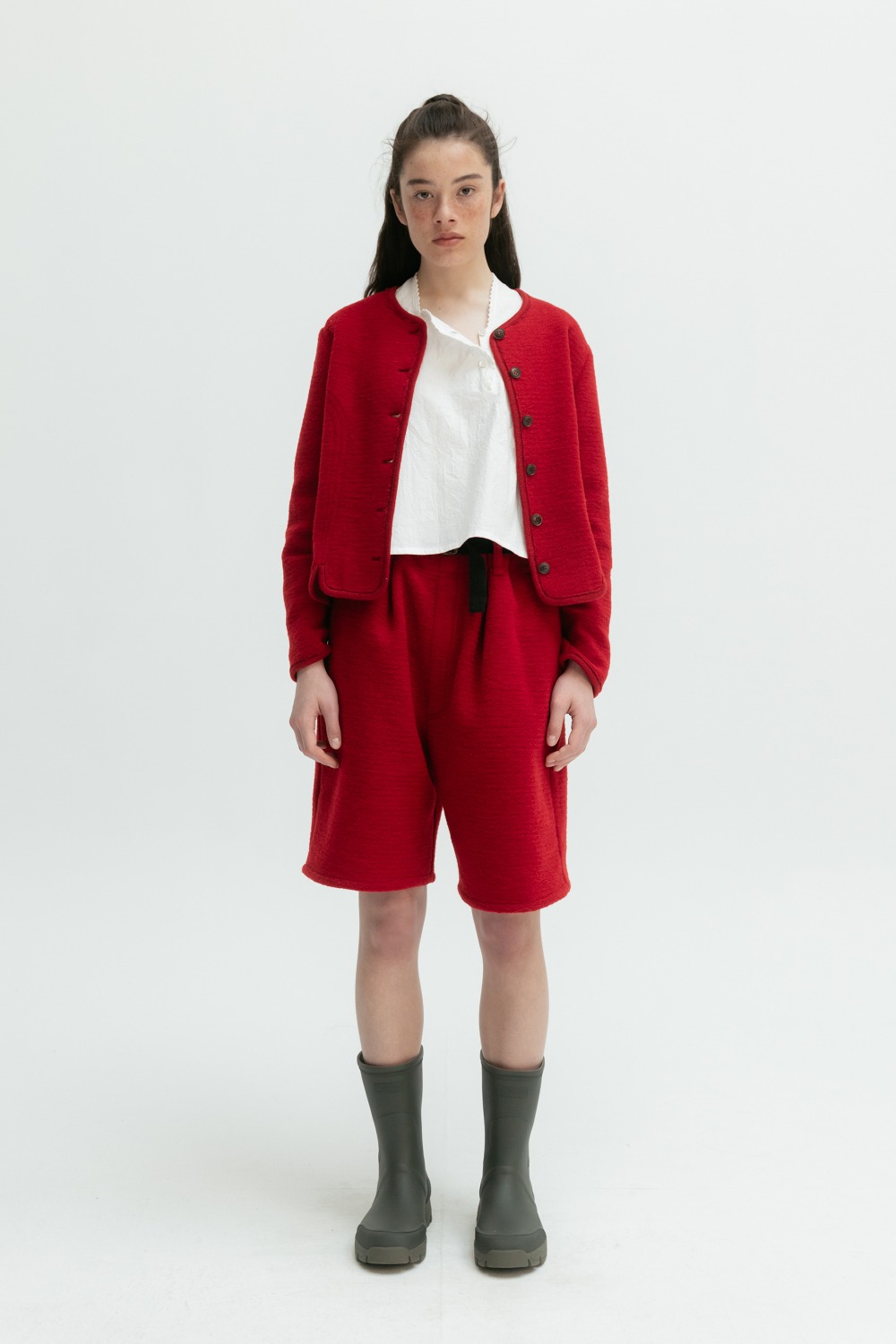 Via Joan knitted Jacket (red)