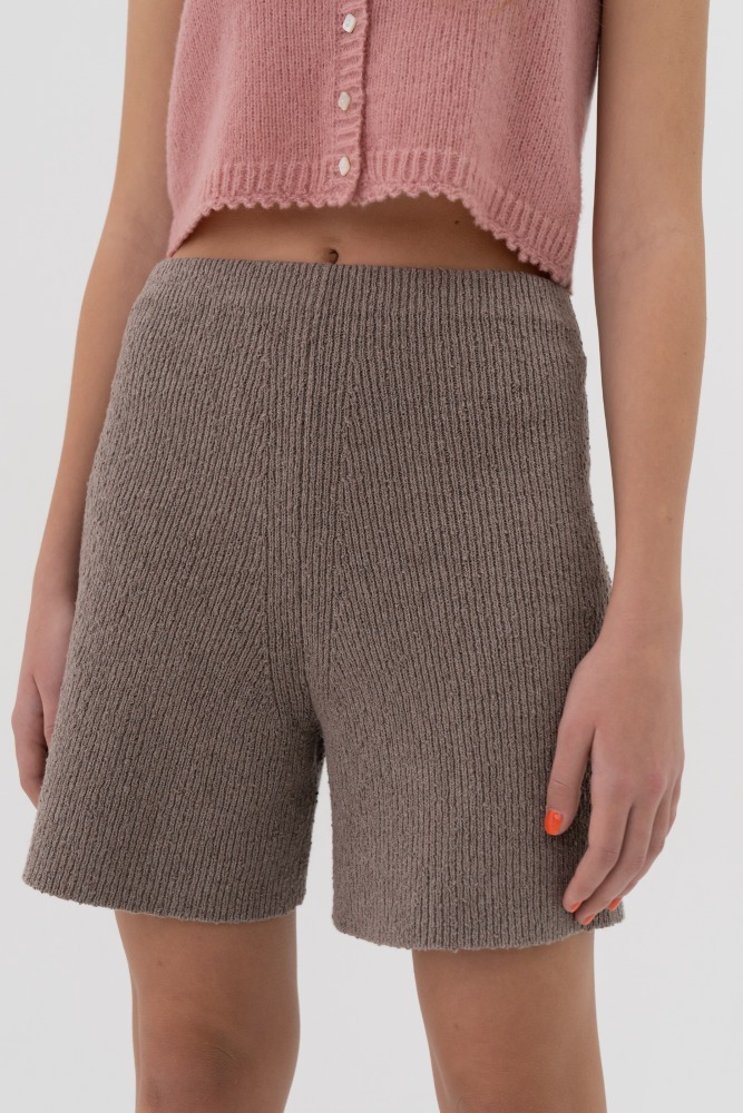 Via Easy knit shorts (brown)